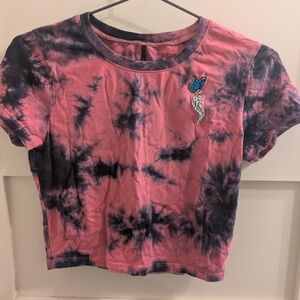 Empyre Pink and Black Tie-Dye Tee